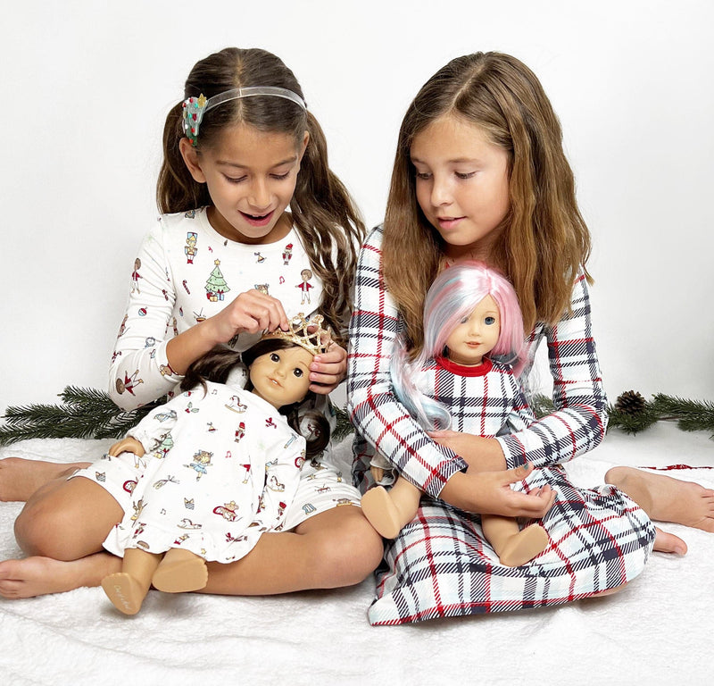 Matching Girls' 18" Holiday Doll Dress
