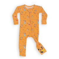 Skeletons Bamboo Convertible Footie
