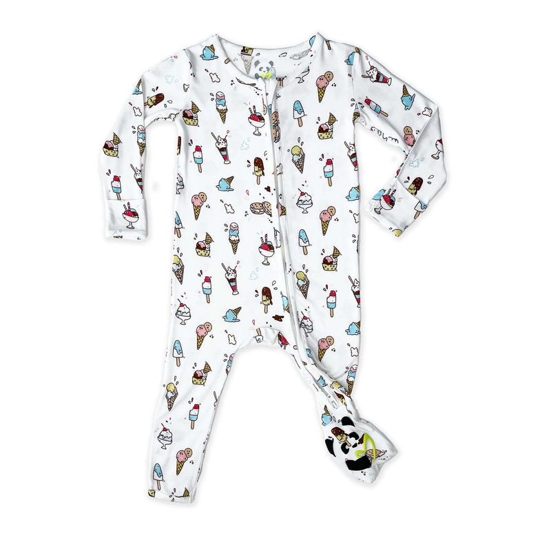 Ice Cream Bamboo Convertible Footie