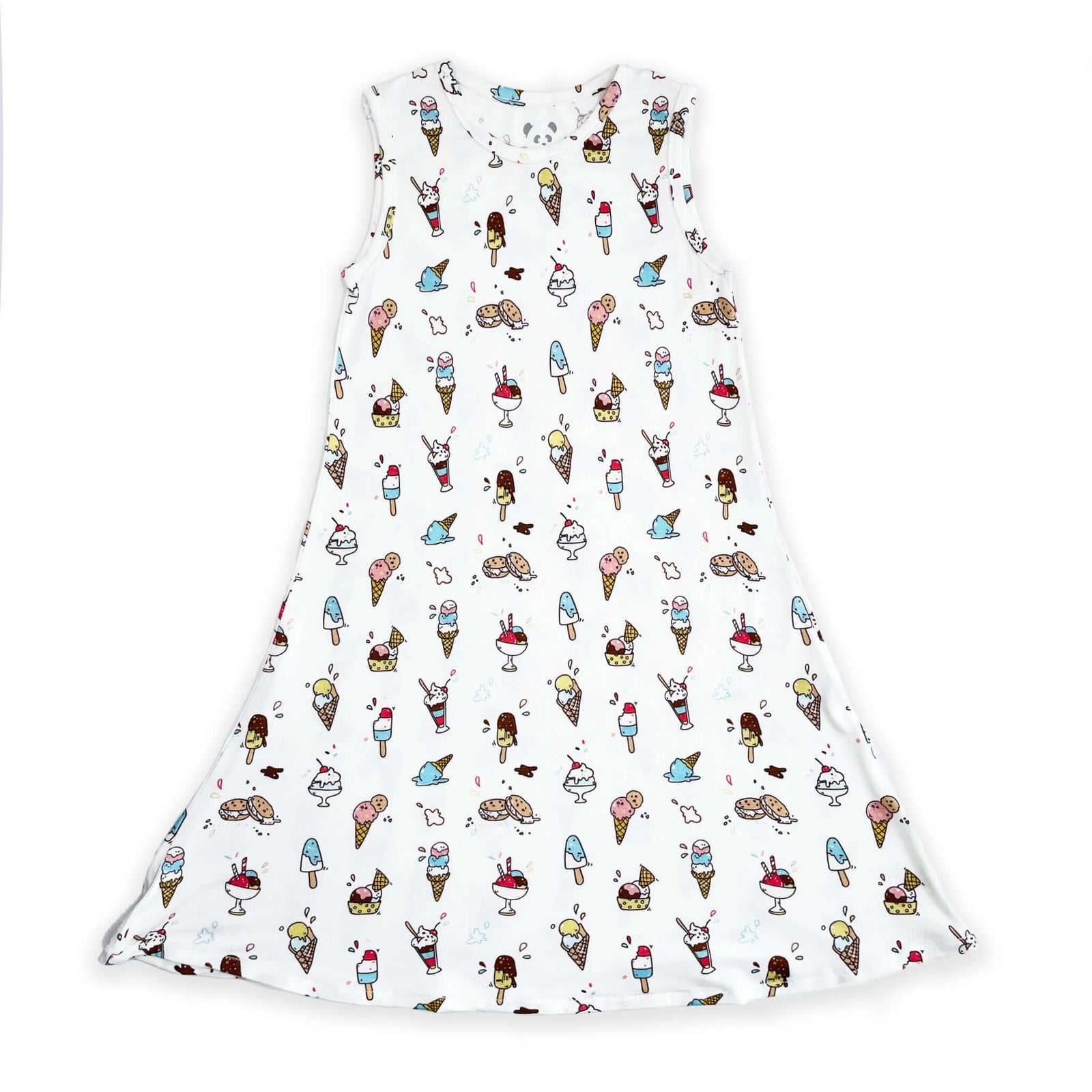 Ice Cream Bamboo Girls' Sleeveless Dress