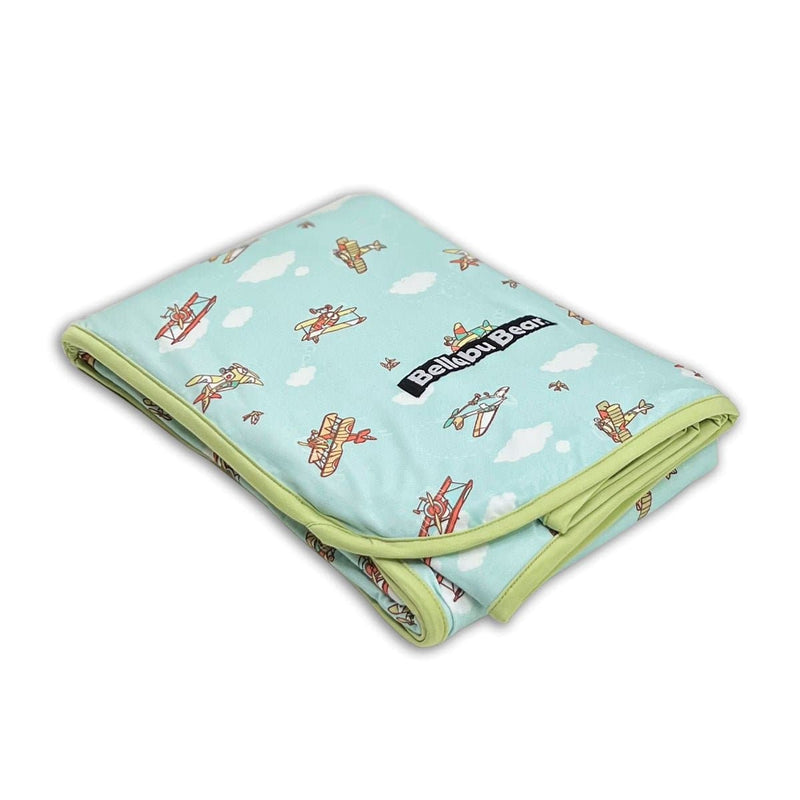 Vintage Airplanes Bamboo Blanket