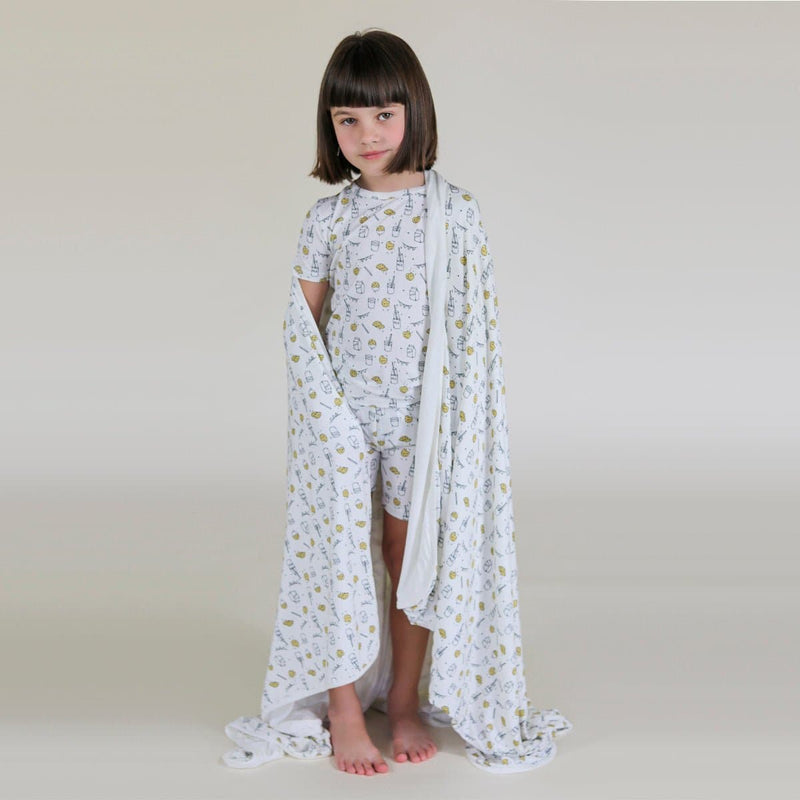 Milk & Cookies Original Bamboo Kids Pajama Short Set